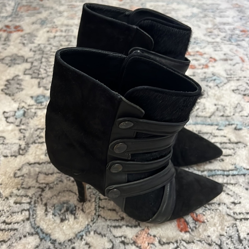 Isabel Marant Tacy Pony Calf Hair Leather Booties - Picture 6 of 11